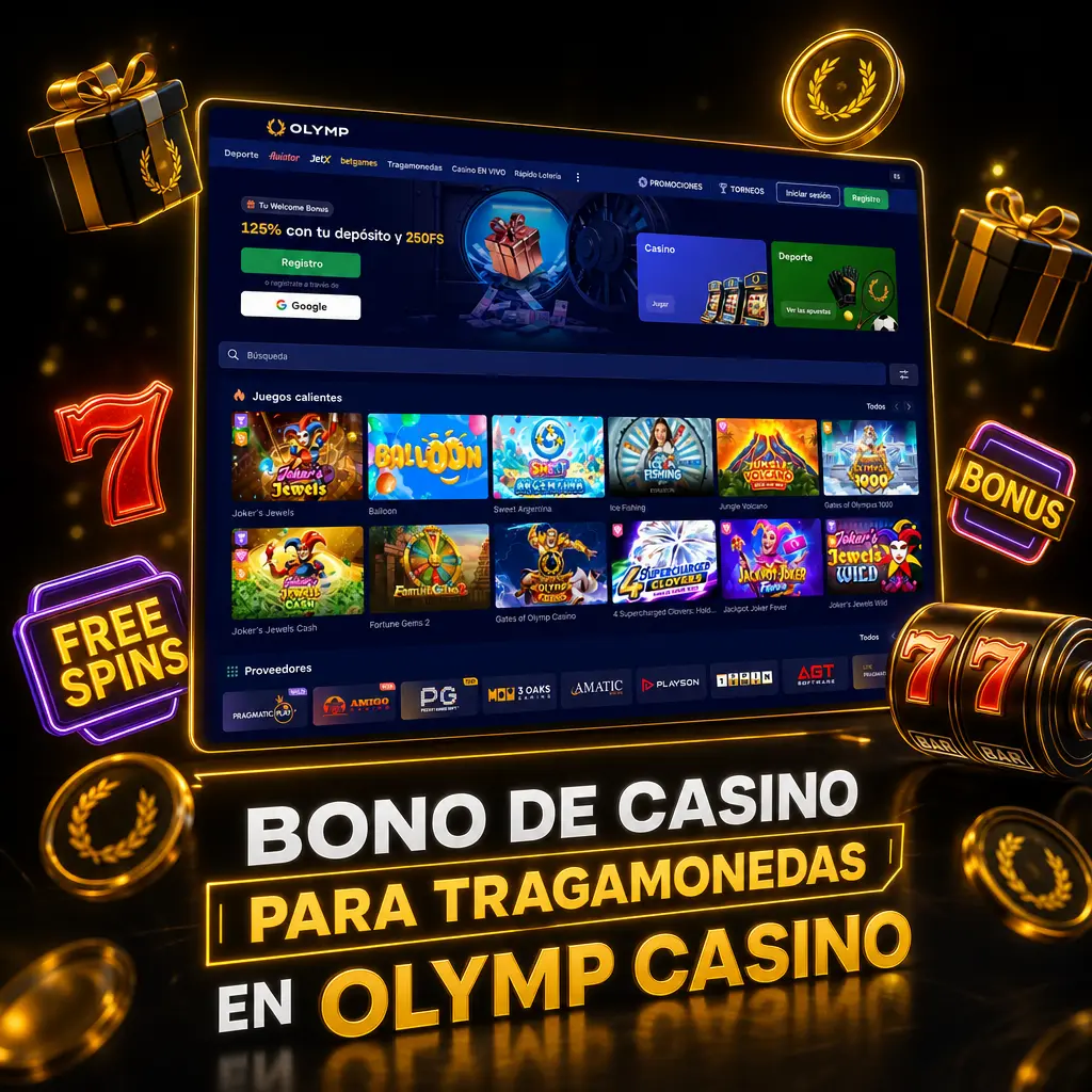 Bono de bienvenida de Olymp Casino: 125% más 250 giros gratis para tragamonedas en tu primer depósito