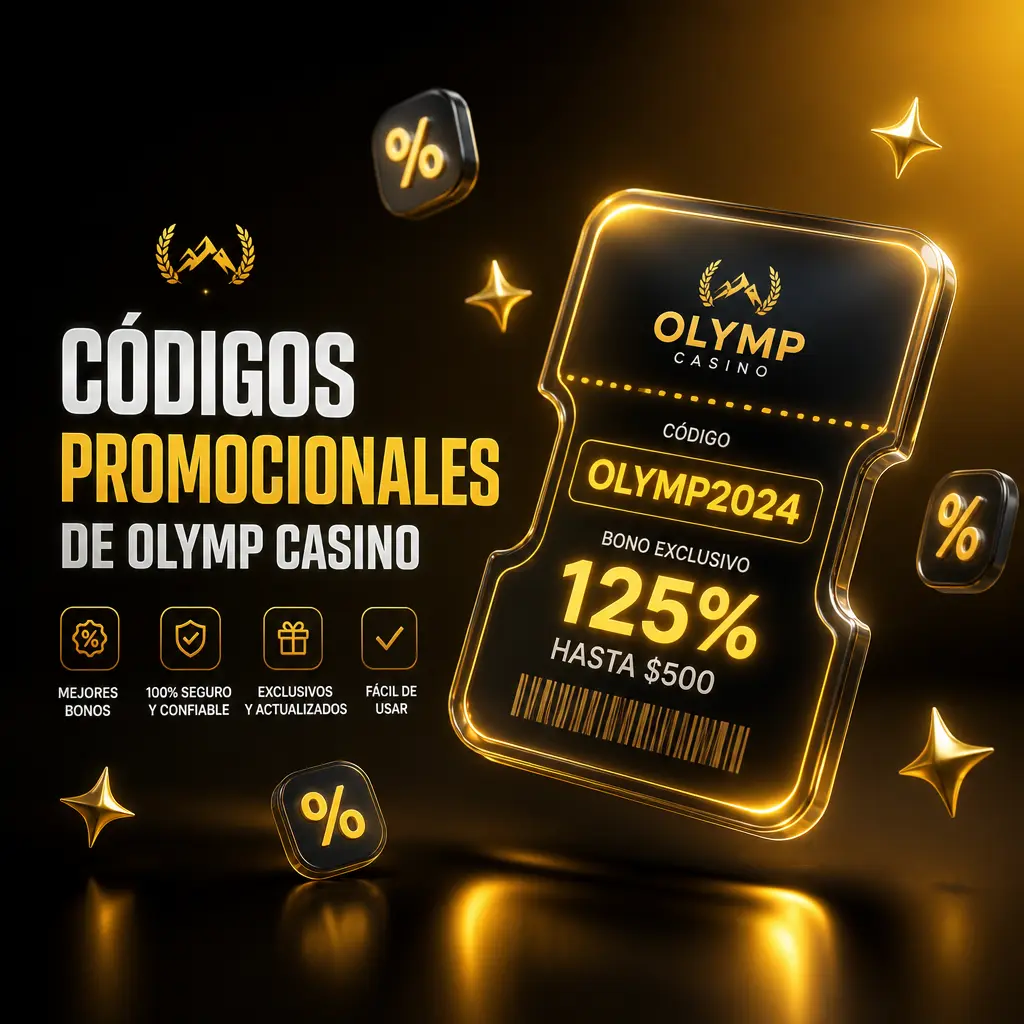 Códigos promocionales de Olymp Casino para bonos de bienvenida, fidelidad y apuestas deportivas en depósitos.
