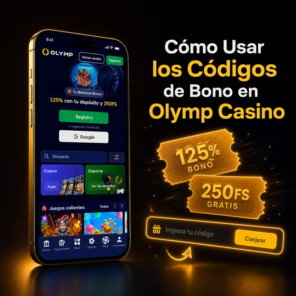 Cómo ingresar un código de bono en Olymp Casino durante el depósito para activar el saldo extra
