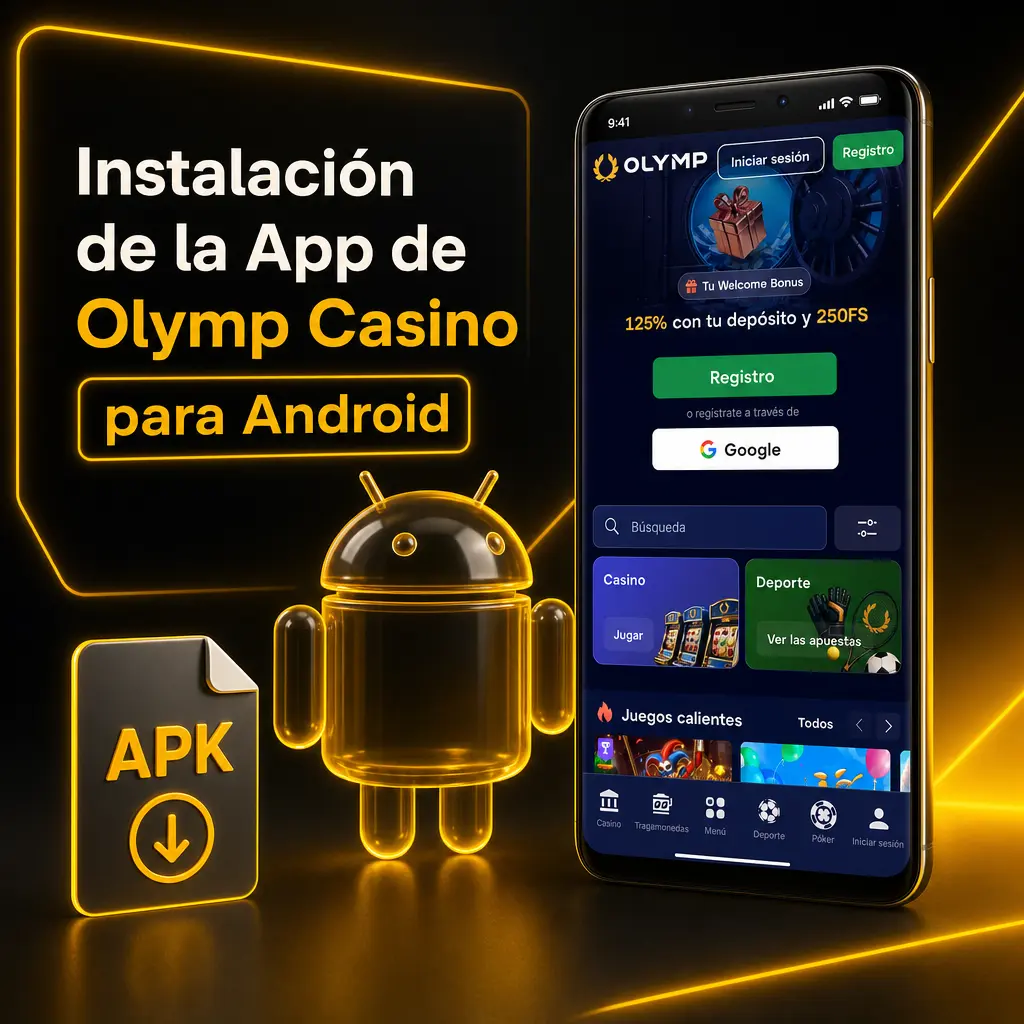 Pasos para instalar la app de Olymp Casino en Android mediante descarga de archivo APK fuera de Google Play