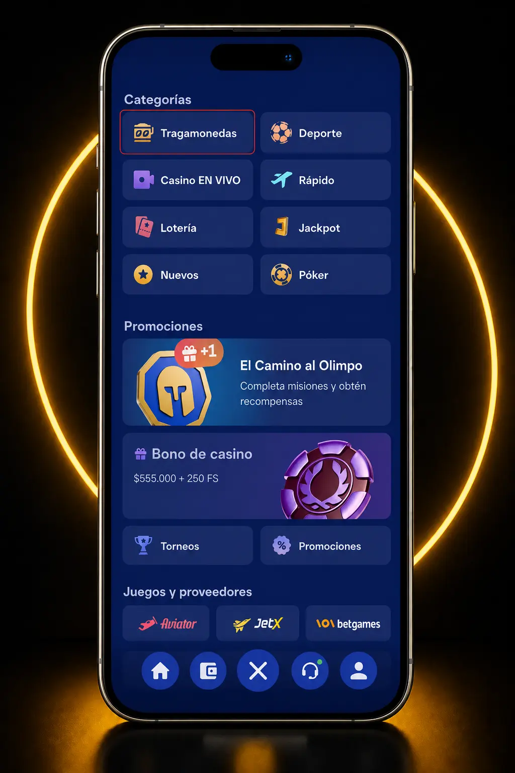 Pasos para registrarte, cargar fondos y jugar Blackjack online en Olymp Casino desde la app móvil.