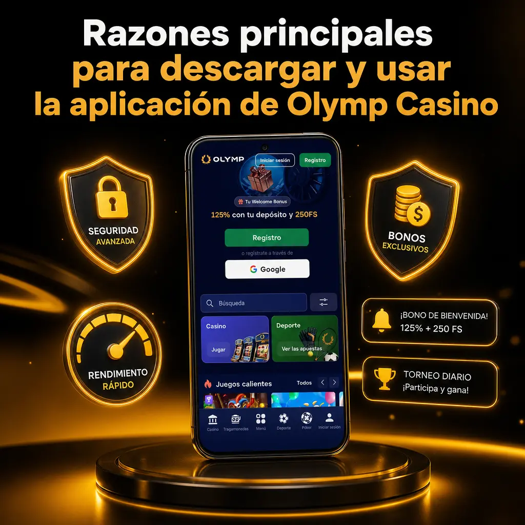 Aplicación de Olymp Casino con carga rápida de cuotas, notificaciones push y mayor estabilidad en casino en vivo