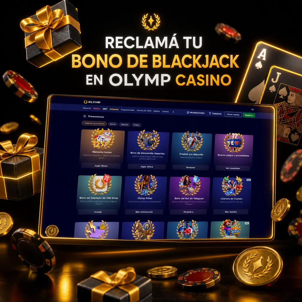 Bono de bienvenida de Olymp Casino para jugar Blackjack: 125% hasta USD 500 más 250 giros gratis en tu primer depósito.