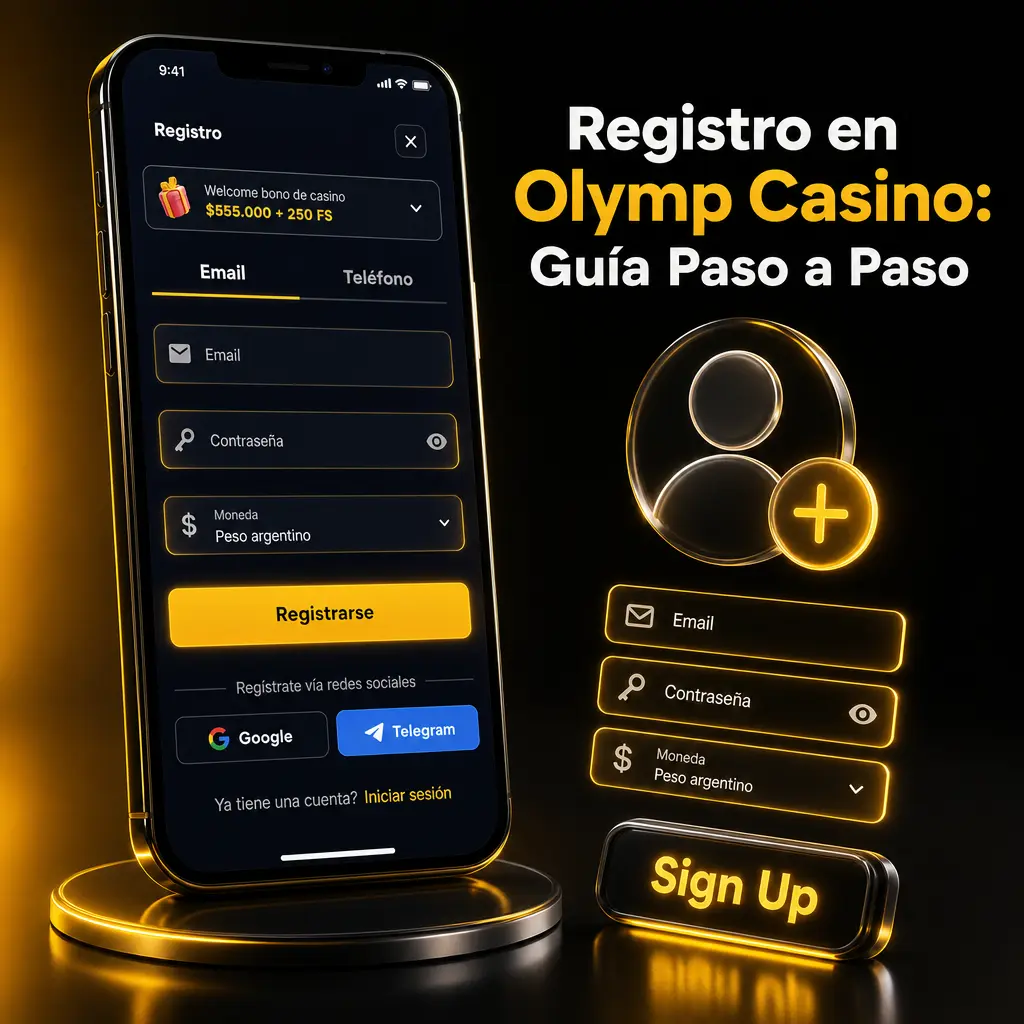 Guía paso a paso para registrarte en Olymp Casino, verificar tu cuenta y activar el bono de bienvenida en minutos.