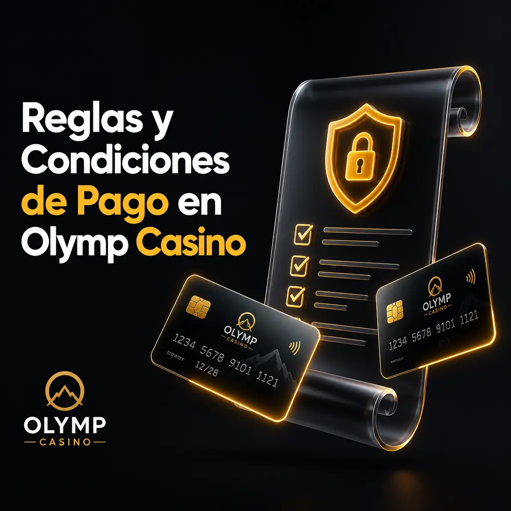Reglas y condiciones de pago en Olymp Casino: verificación de identidad, límites de retiro y requisitos de rollover.